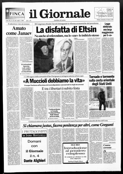 Il giornale : quotidiano del mattino